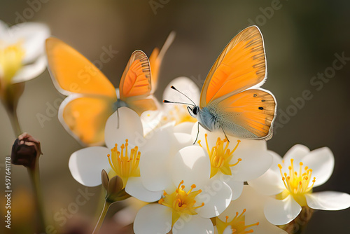 Spring into Beauty with Butterfly AI Generated