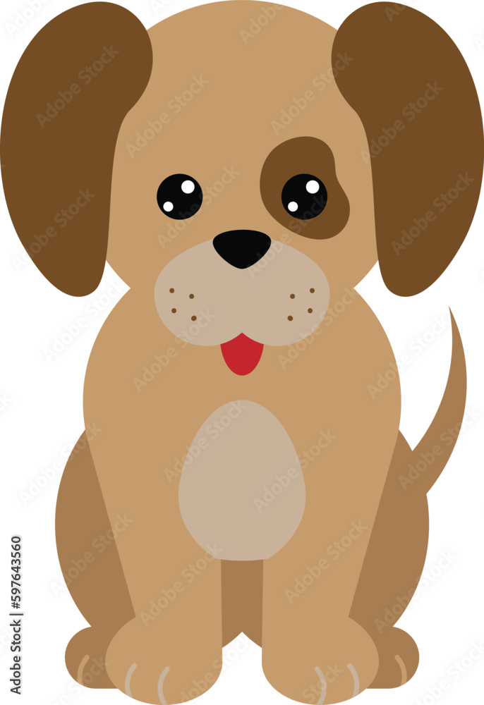 Cute dog cartoon vector illustration. Puppy dog vector art. Cute dog cartoon vector illustration. Puppy dog vector art.