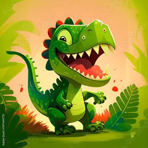 Credible_Dinosaur_happy_smiling_funny_toddlers_version_happy © Pierre