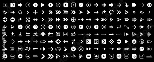 スタンダードな矢印アイコンのセット