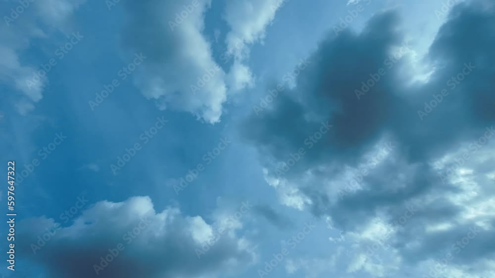 blue sky with clouds