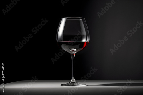 Glass of red wine - AI Technology