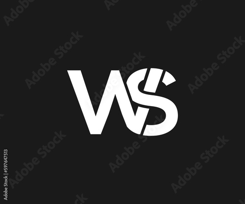 ws letter logo photo