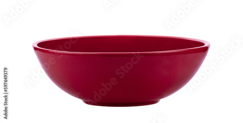 red bowl isolated on transparent png