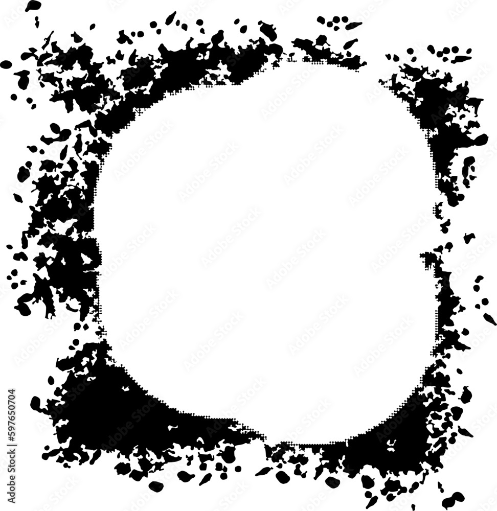 black square grunge frame border texture isolated on white black square grunge frame border texture isolated on white