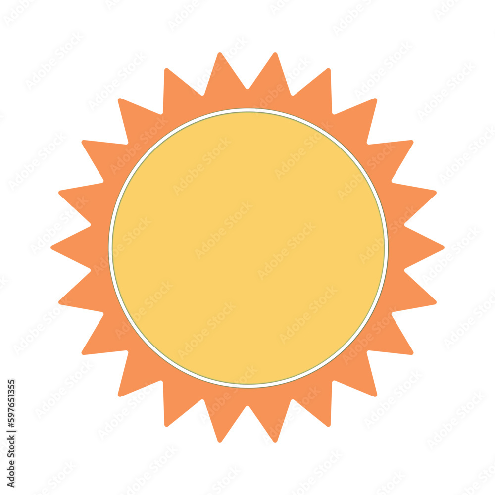 Sun Icon. Sun vector - sun variation - summer sun. sun vector symbol icon design. illustration isolated on white background Sun Icon. Sun vector - sun variation - summer sun. sun vector symbol icon design. illustration isolated on white background