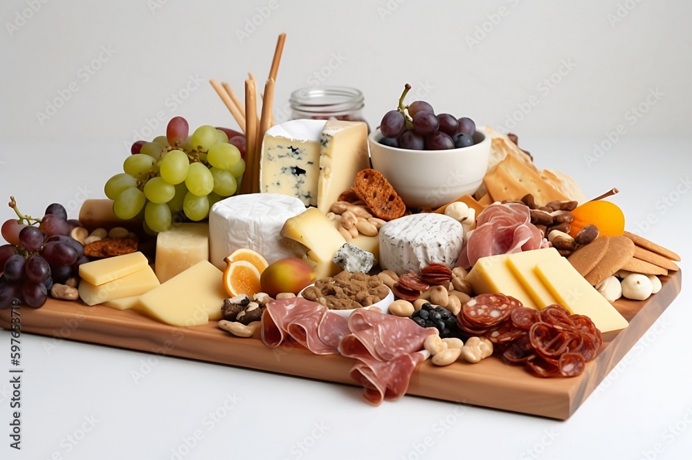 A fancy charcuterie board