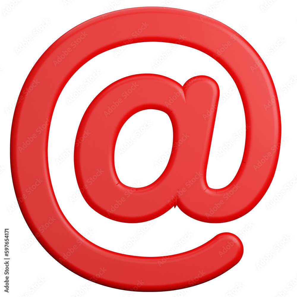 at mail sign 3d illustration at mail sign 3d illustration