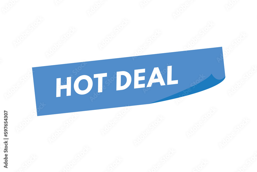 Hot Deal text Button. Hot Deal Sign Icon Label Sticker Web Buttons Hot Deal text Button. Hot Deal Sign Icon Label Sticker Web Buttons