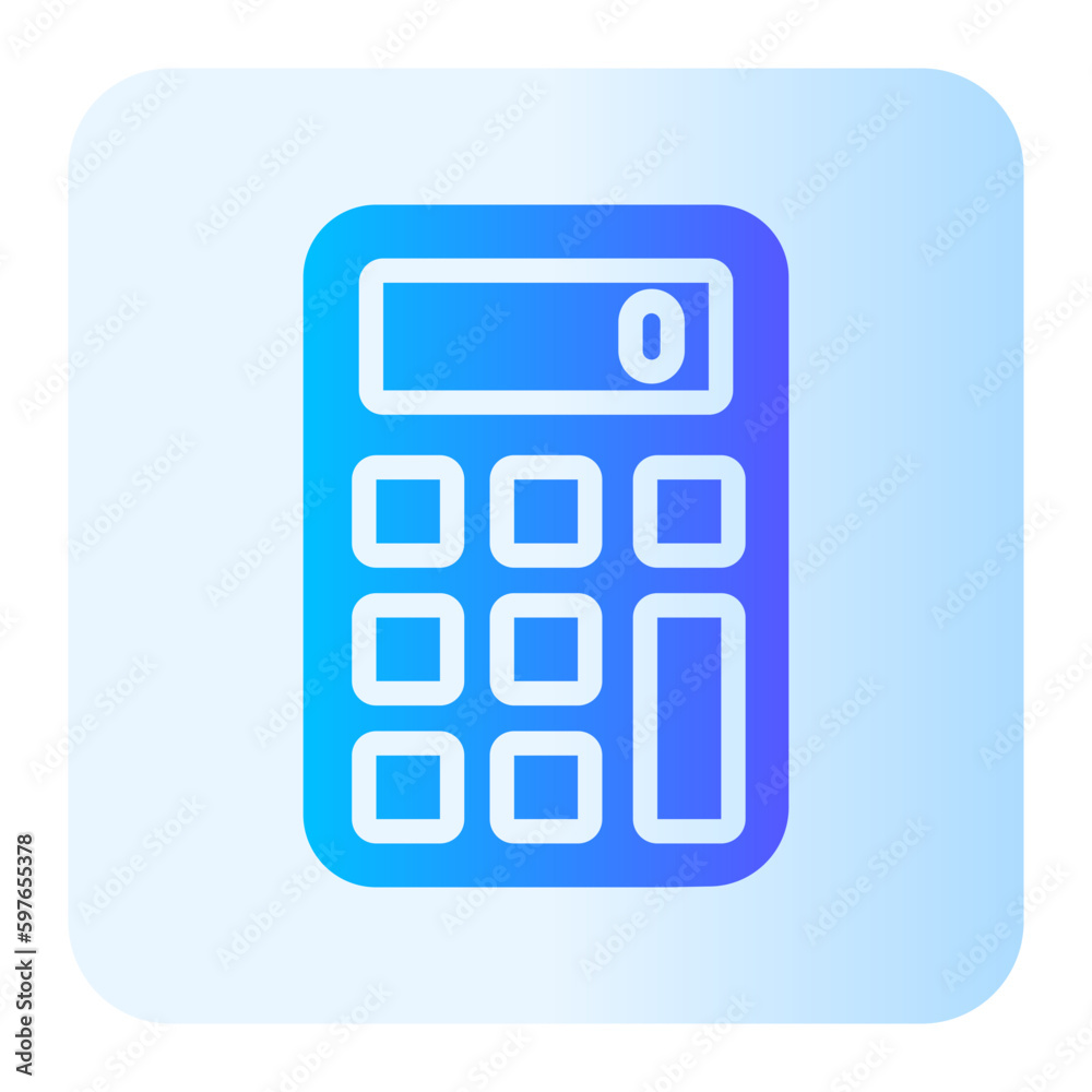 calculator gradient icon calculator gradient icon