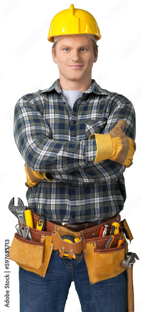 construction man with arms crossed portrait construction man with arms crossed portrait