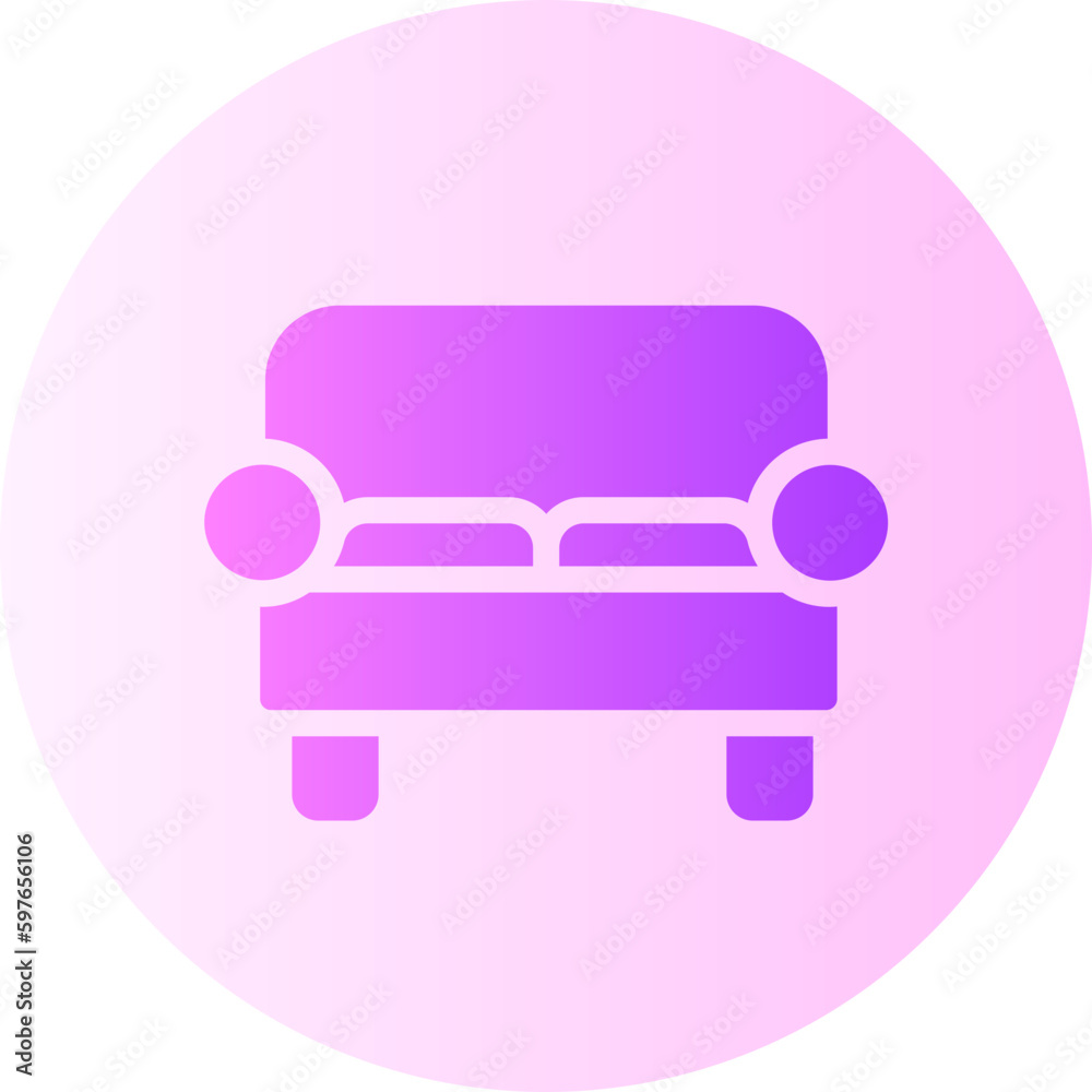 sofa gradient icon sofa gradient icon