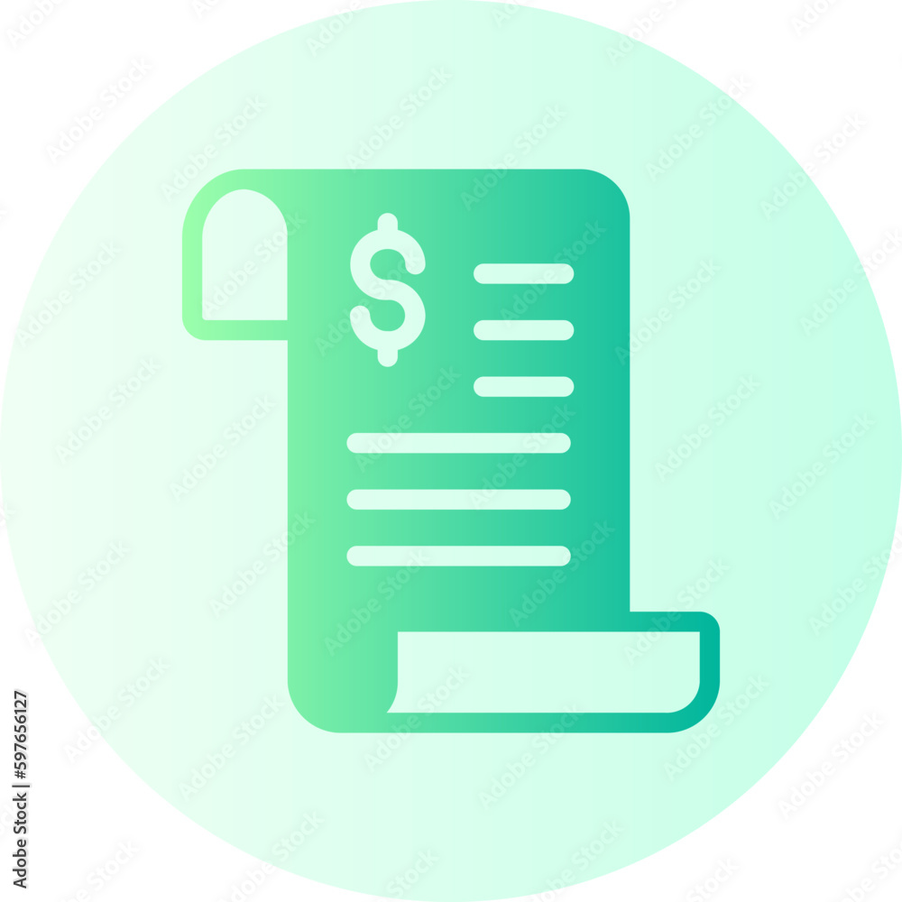 bill gradient icon bill gradient icon