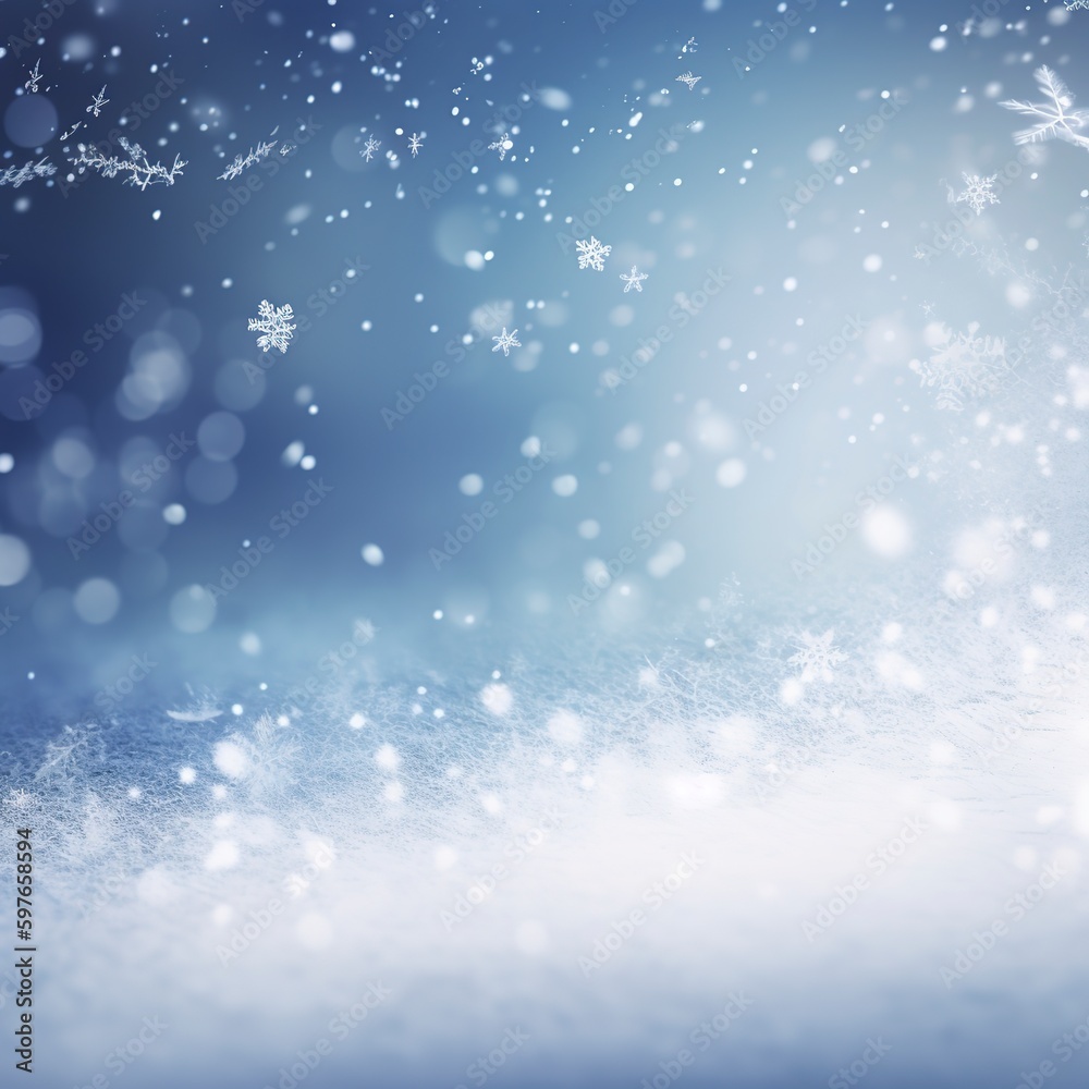 christmas background with snowflakes.