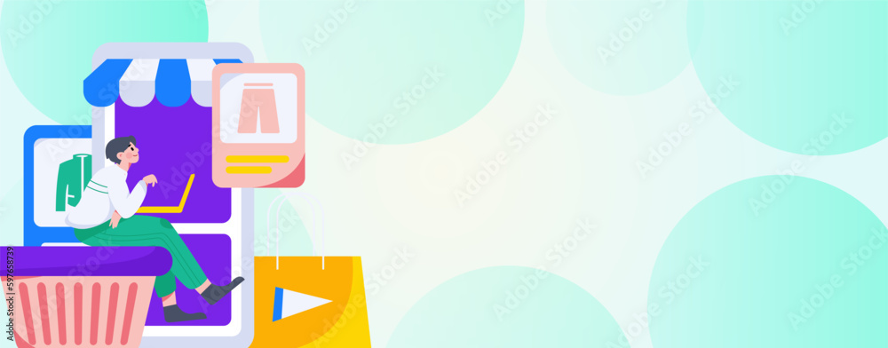 Holiday Shopping E-Commerce Online Shopping People Flat Vector Concept Operation Hand Drawn Illustration
Holiday Shopping E-Commerce Online Shopping People Flat Vector Concept Operation Hand Drawn Illustration