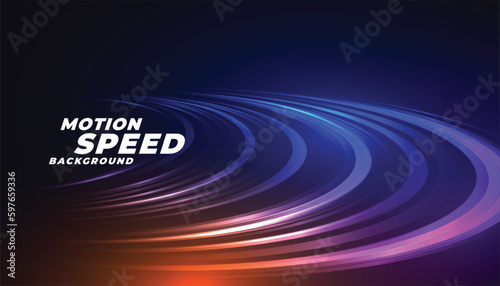 colorful light trail perspective wallpaper with glowing neon effect