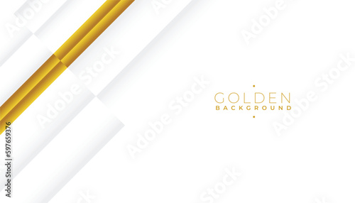 white and golden banner for your luxurious backdrop