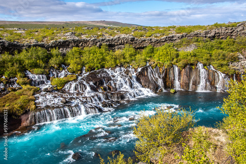 Marveling at the Cascades of Hraunfossar, Iceland