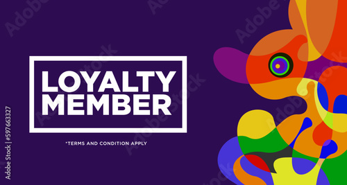 Wallpaper Mural Colorful abstract geometric and fluid banner template for marketing promotion material. Giveaway cash back gift card and member card bonus design template. Torontodigital.ca