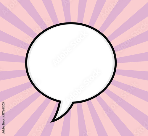 Speech bubble with background Vector