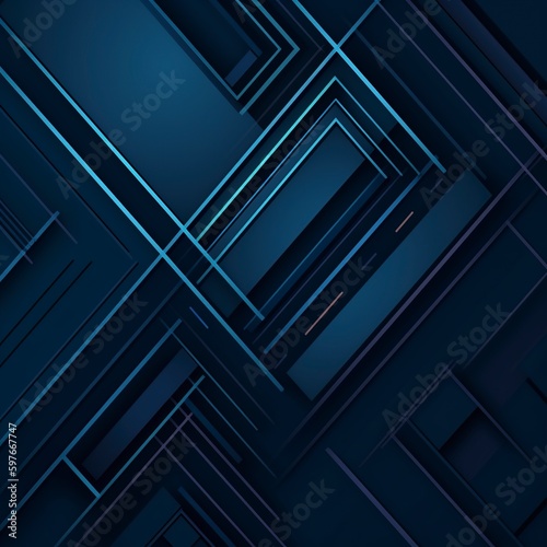 Abstract blue metallic background with stripes.