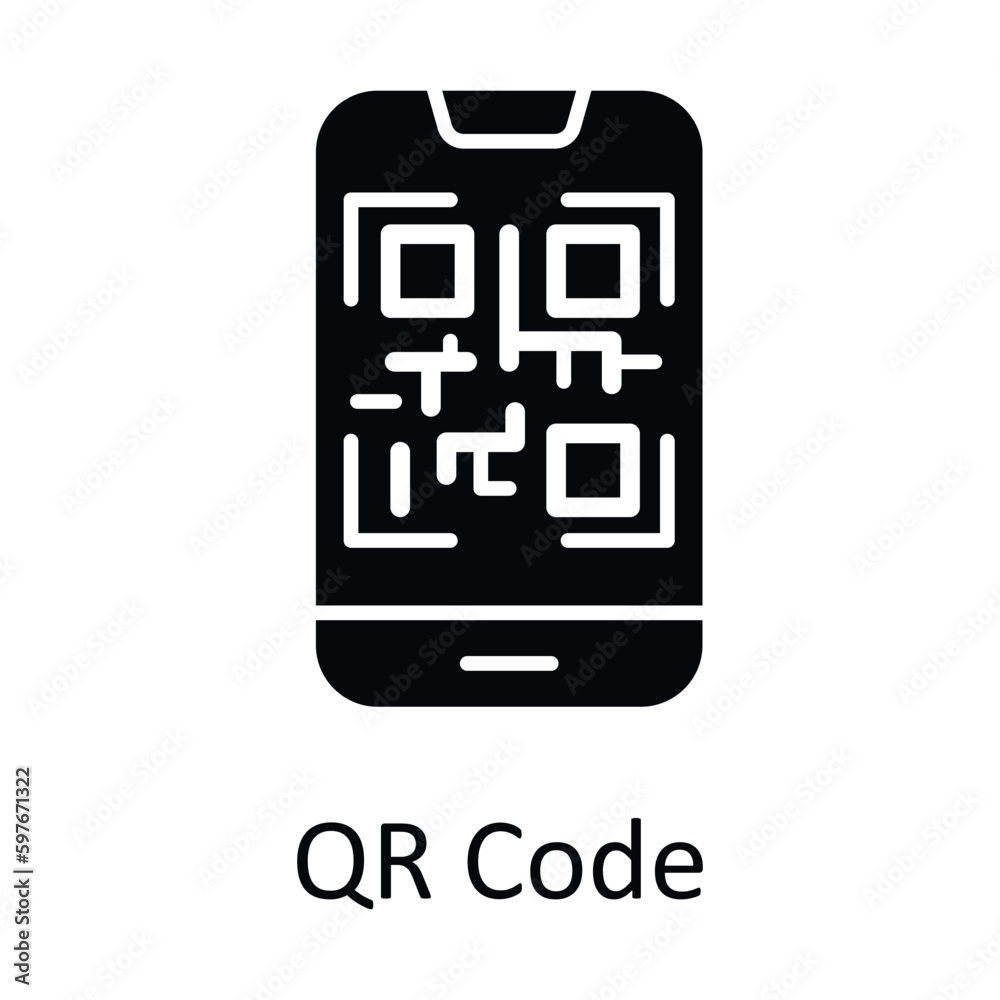 Qr Code Vector Solid Icons. Simple stock illustration stock Qr Code Vector Solid Icons. Simple stock illustration stock