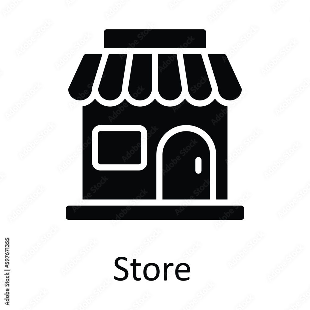 Store Vector Solid Icons. Simple stock illustration stock Store Vector Solid Icons. Simple stock illustration stock