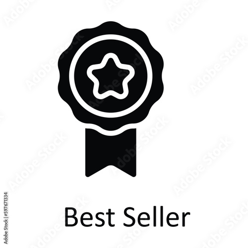Best Seller Vector   Solid Icons. Simple stock illustration stock