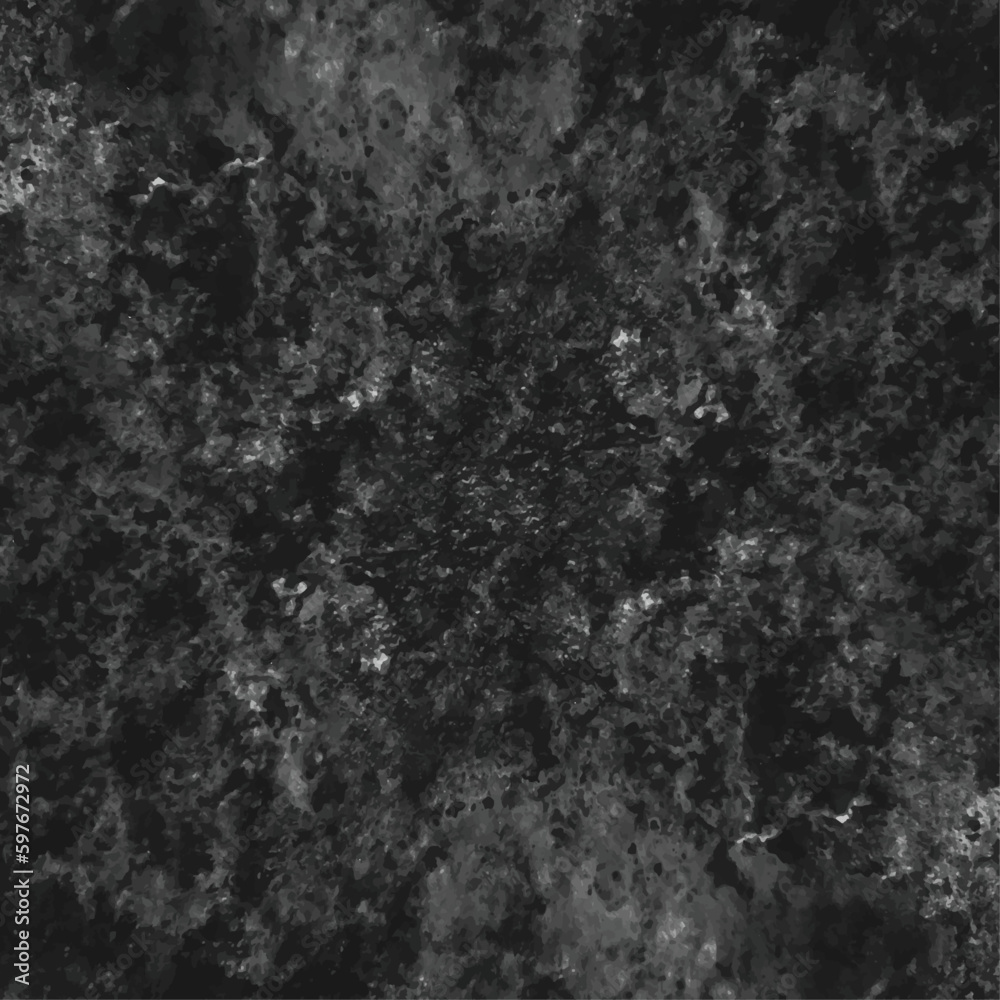Naklejka premium Abstract design with textured black stone wall background .horizontal design on cement and concrete texture for pattern and background. Seamless vector gray concrete texture. 