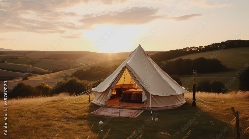 Glamping at its Finest: A Perfect Blend of Luxury and Nature, Generative AI