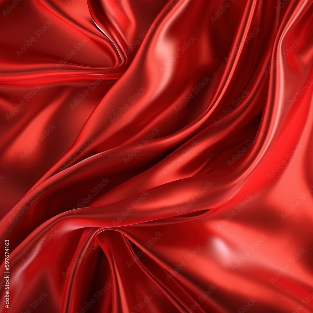 Obraz premium Close up red satin background.