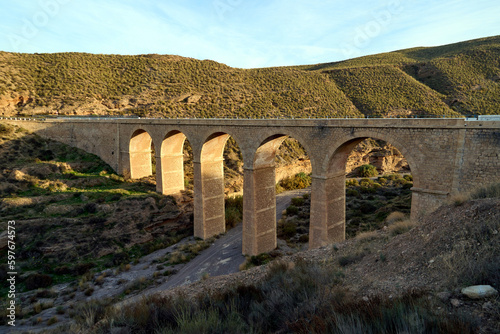 Bridge in the Tabernas desert, Andalusia, Spain