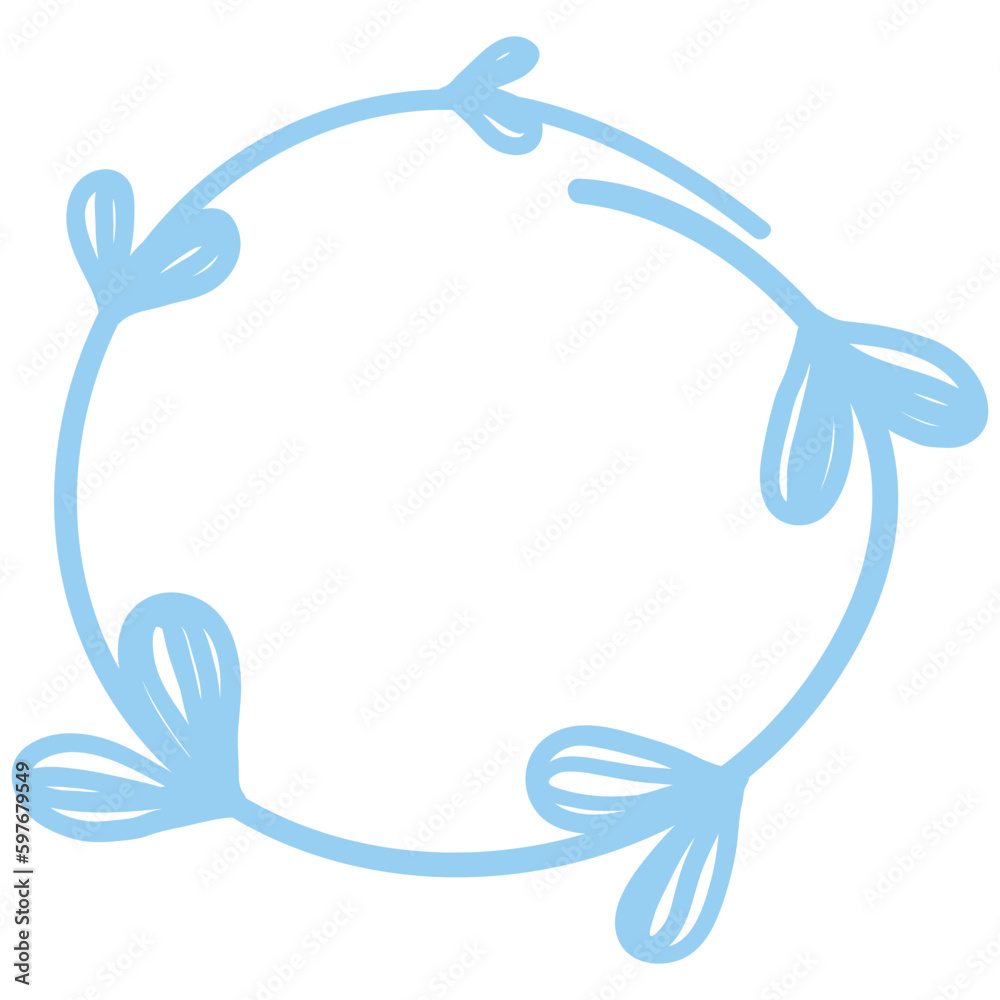 Obraz premium Hand drawn heart frame