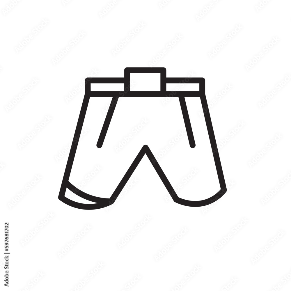 Cloth Dress Pants Outline Icon Cloth Dress Pants Outline Icon
