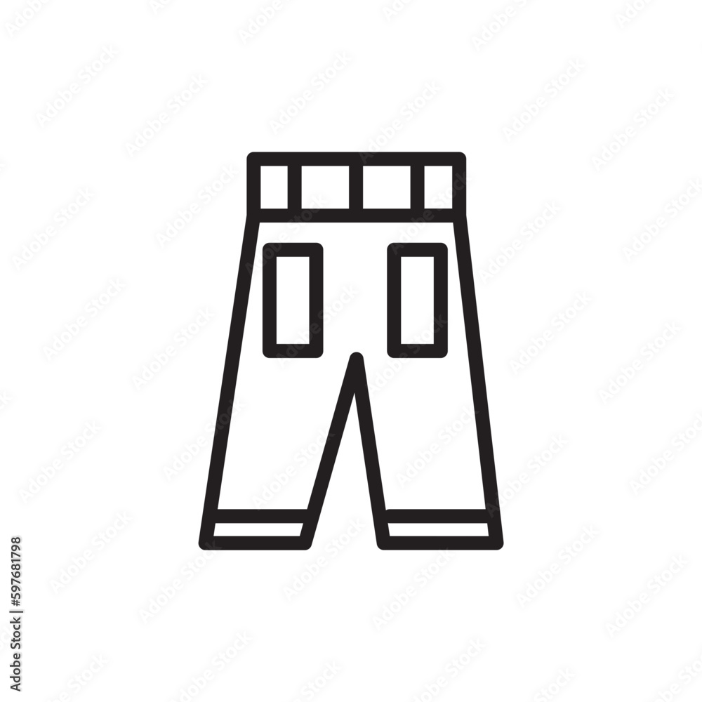 Pants Summer Wear Outline Icon Pants Summer Wear Outline Icon