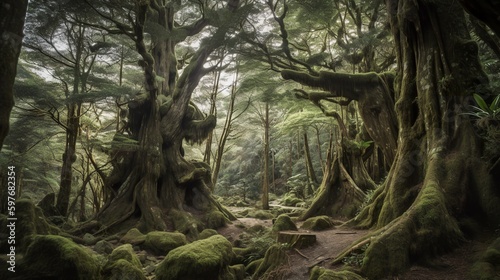 Ancient Guardians: Yakushima's Majestic Yakusugi Cedar Trees