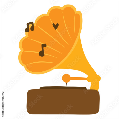 gramophone illustration