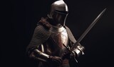 The knight drew his sword from its scabbard Creating using generative AI tools