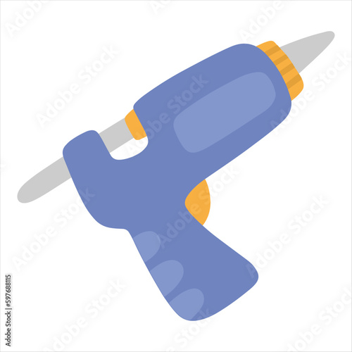 hot glue gun illustration