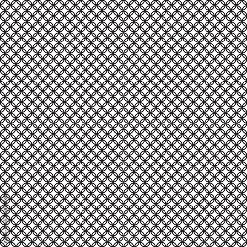 Geometric Round making four flower Pattern