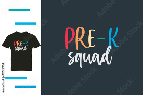 preschool squad t shirt design