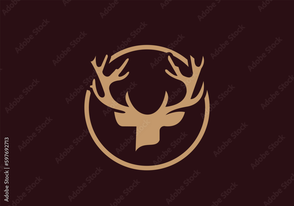 this is deer head icon design for your business this is deer head icon design for your business