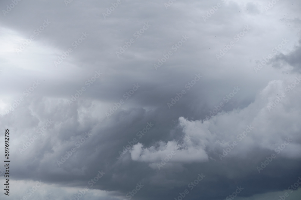 Blue sky full of white clouds, storm day Blue sky full of white clouds, storm day
