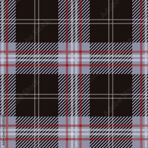 Tartan seamless pattern, black and gray can be used in fashion design. Bedding, curtains, tablecloths