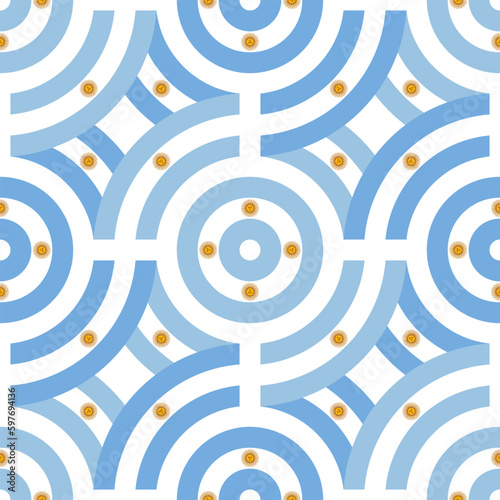 argentina flag pattern. line background. vector illustration