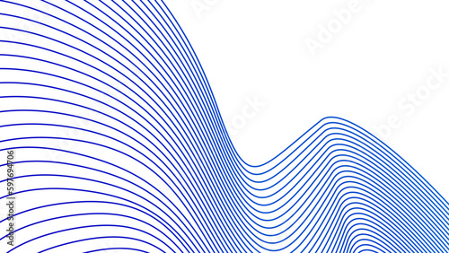 blue wavy tech lines abstract background illustration eps 