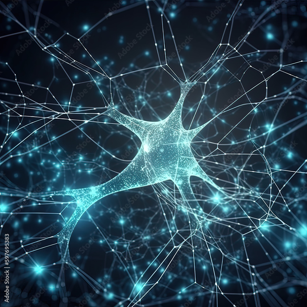 neuron network diagram, generated by Generative AI neuron network diagram, generated by Generative AI