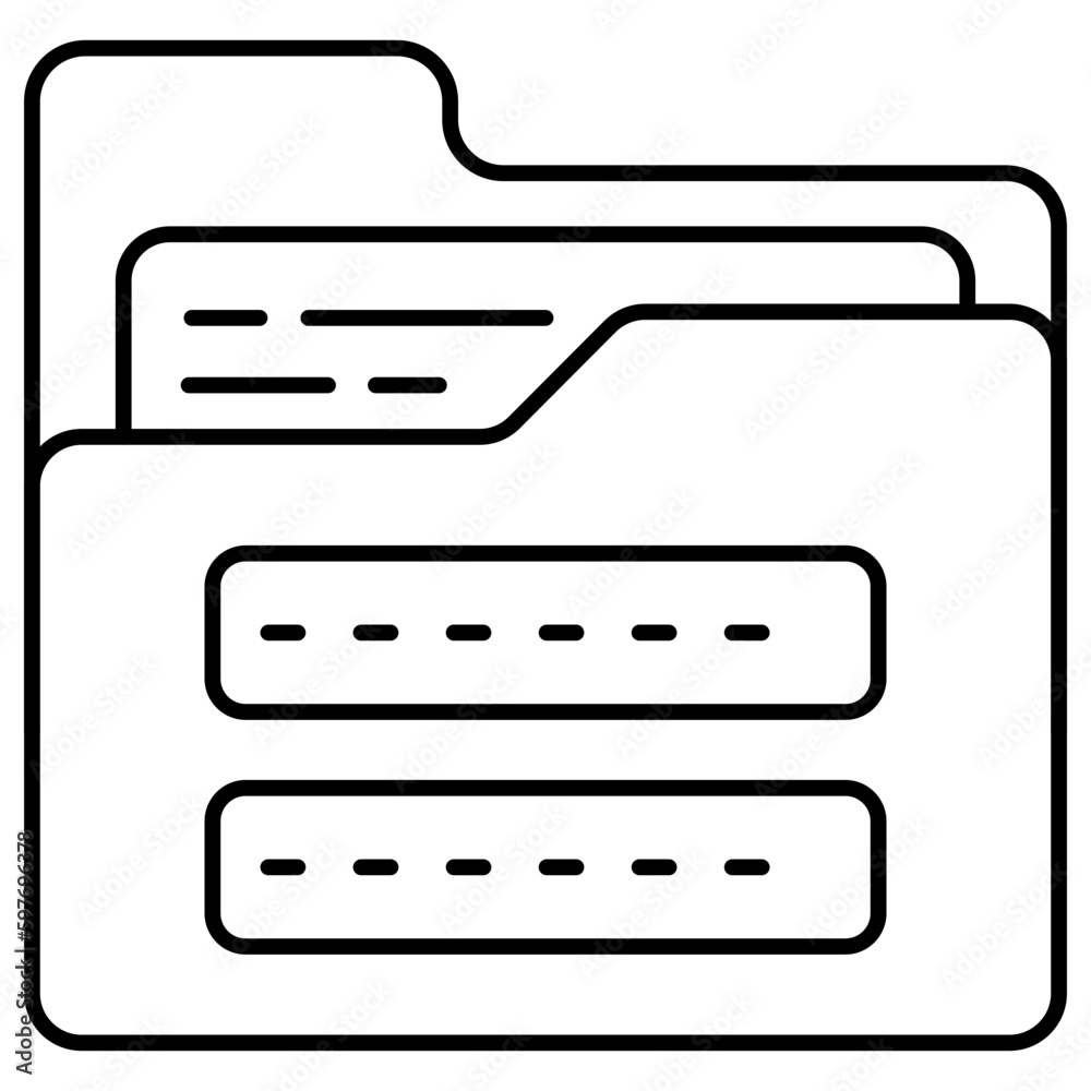 Unique design icon of folder password Unique design icon of folder password