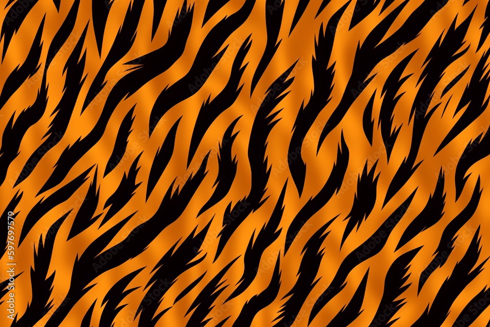 vector Tiger skin seamless pattern, use vibrant colors, beautiful tiger ...