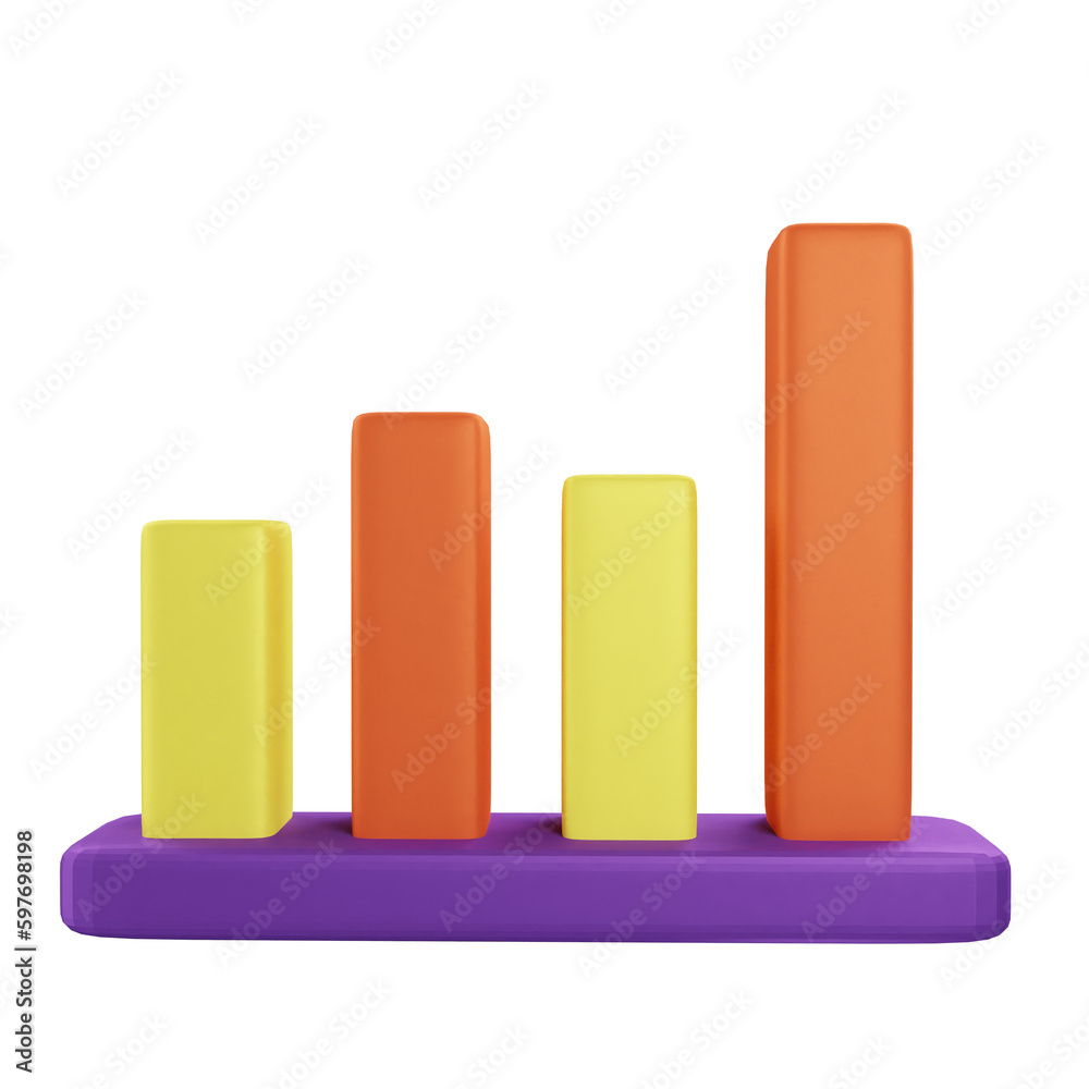 3D Icon Column Chart & Graph Data Analysis 3D Icon Column Chart & Graph Data Analysis